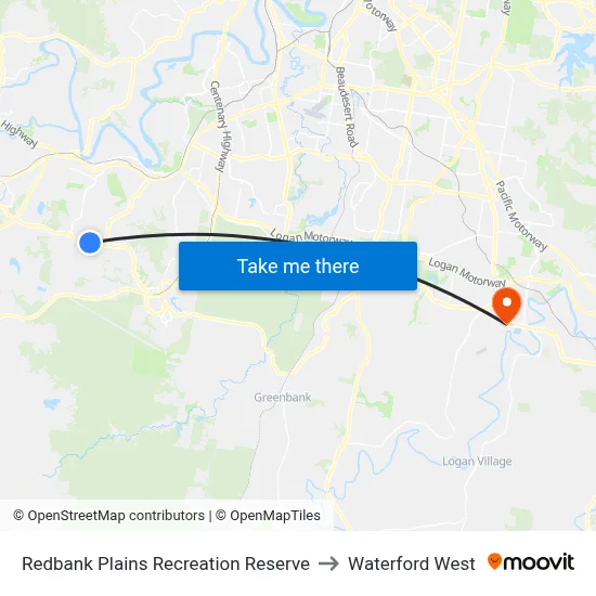 Redbank Plains Recreation Reserve to Waterford West map