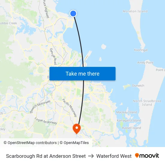 Scarborough Rd at Anderson Street to Waterford West map