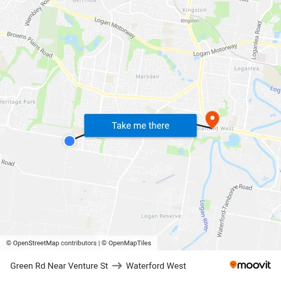 Green Rd Near Venture St to Waterford West map