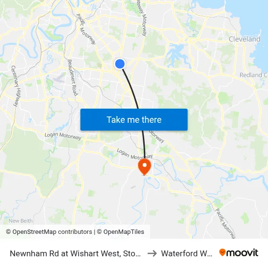 Newnham Rd at Wishart West, Stop 76 to Waterford West map