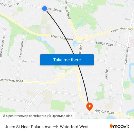 Juers St Near Polaris Ave to Waterford West map