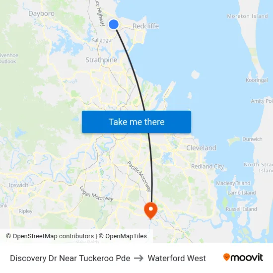 Discovery Dr Near Tuckeroo Pde to Waterford West map