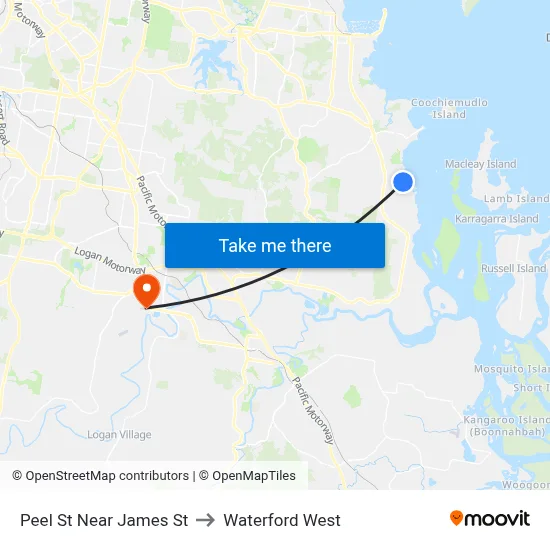 Peel St Near James St to Waterford West map