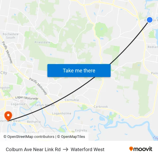 Colburn Ave Near Link Rd to Waterford West map