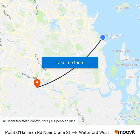 Point O'Halloran Rd Near Orana St to Waterford West map