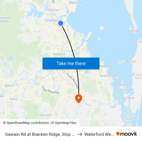 Gawain Rd at Bracken Ridge, Stop 43 to Waterford West map