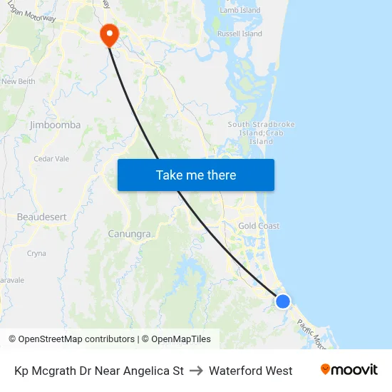 Kp Mcgrath Dr Near Angelica St to Waterford West map