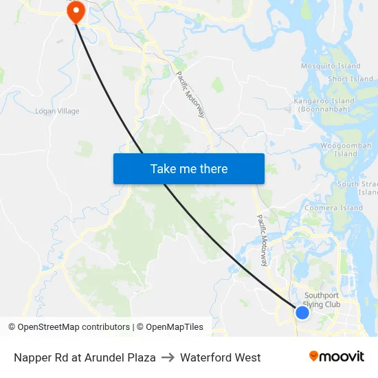 Napper Rd at Arundel Plaza to Waterford West map