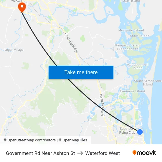 Government Rd Near Ashton St to Waterford West map