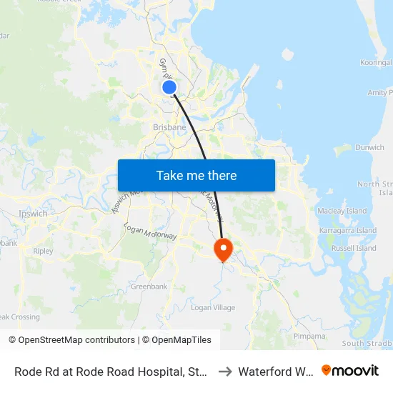 Rode Rd at Rode Road Hospital, Stop 36 to Waterford West map