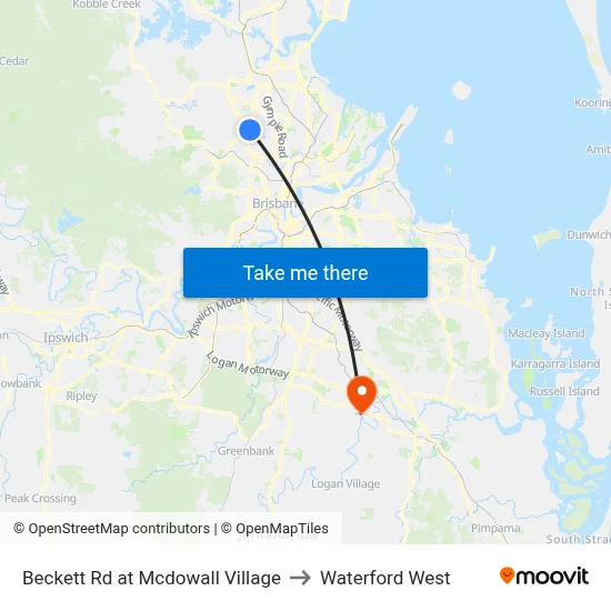 Beckett Rd at Mcdowall Village to Waterford West map