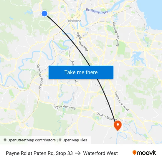 Payne Rd at Paten Rd, Stop 33 to Waterford West map