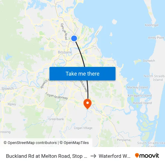 Buckland Rd at Melton Road, Stop 4/3 to Waterford West map