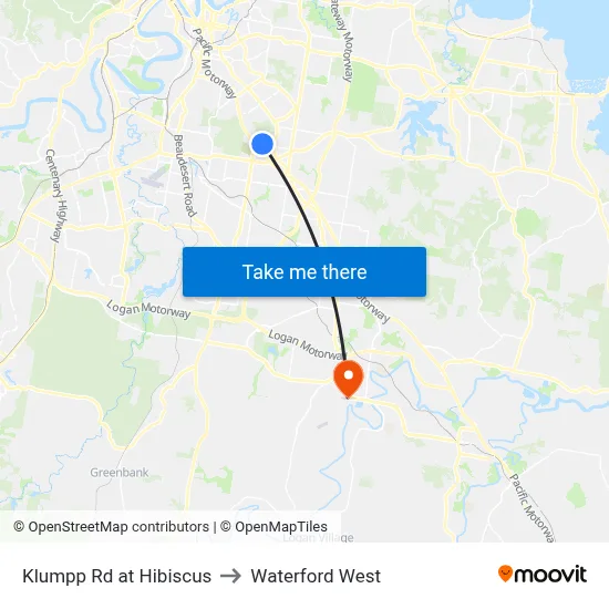 Klumpp Rd at Hibiscus to Waterford West map