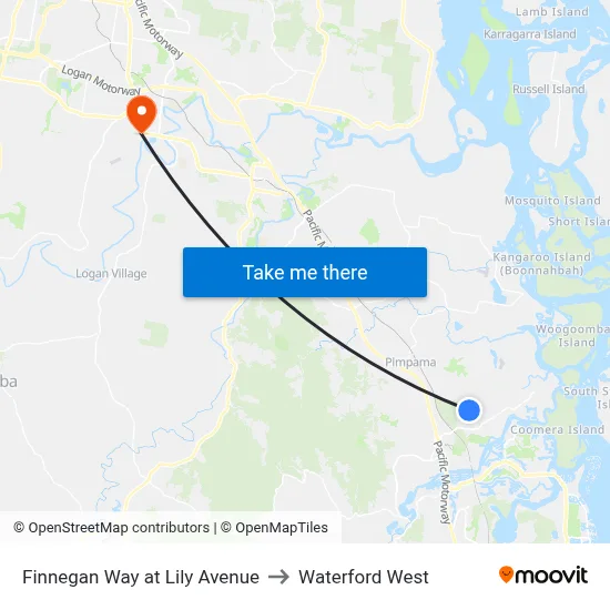 Finnegan Way at Lily Avenue to Waterford West map