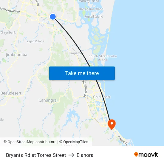Bryants Rd at Torres Street to Elanora map
