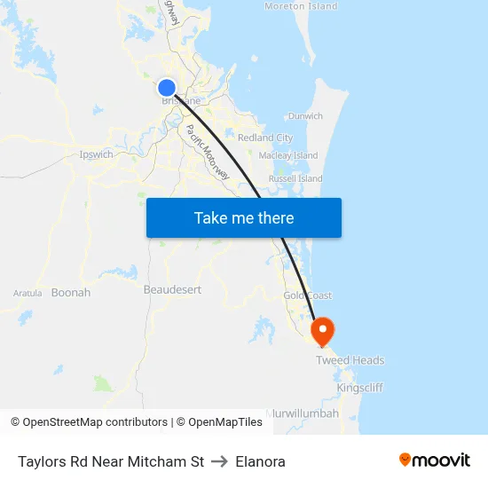 Taylors Rd Near Mitcham St to Elanora map