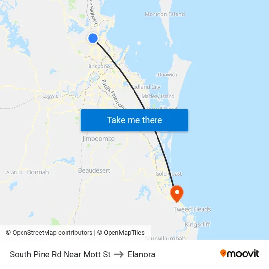 South Pine Rd Near Mott St to Elanora map