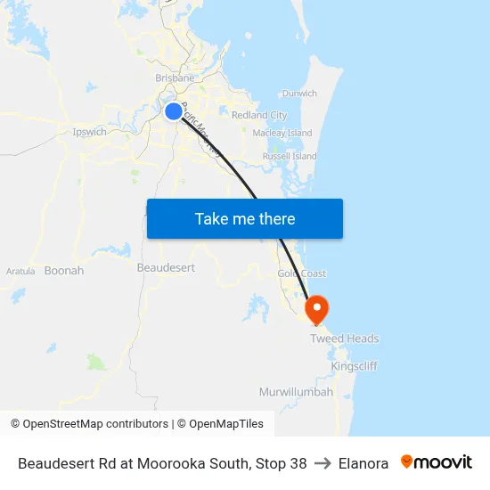 Beaudesert Rd at Moorooka South, Stop 38 to Elanora map