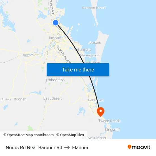 Norris Rd Near Barbour Rd to Elanora map