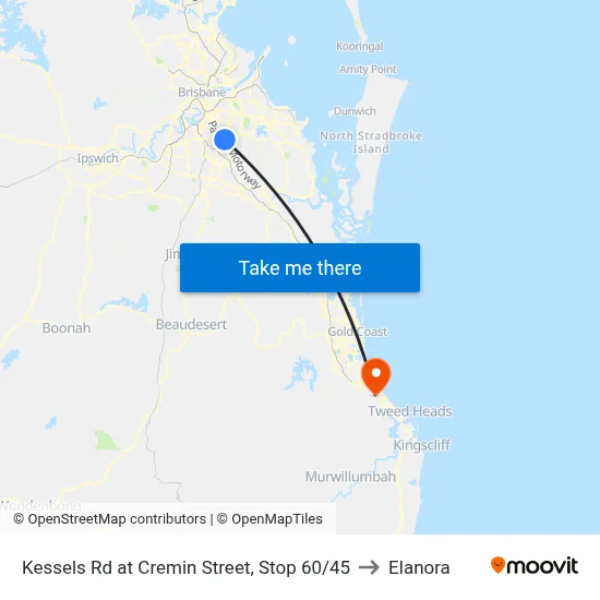Kessels Rd at Cremin Street, Stop 60/45 to Elanora map