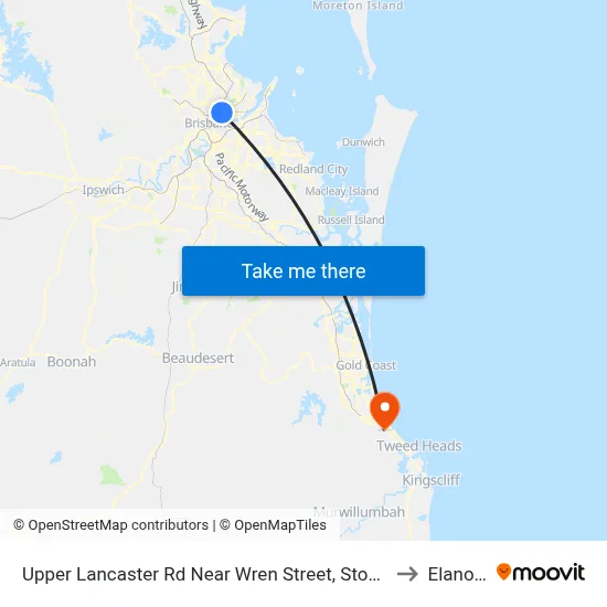 Upper Lancaster Rd Near Wren Street, Stop 25 to Elanora map