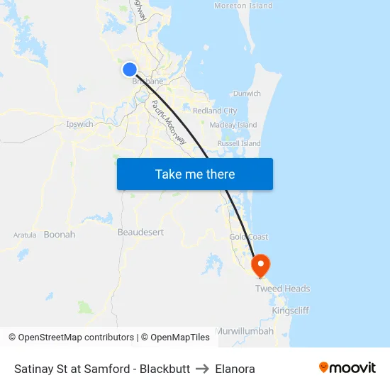 Satinay St at Samford - Blackbutt to Elanora map