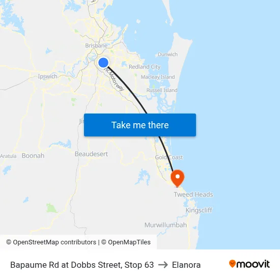 Bapaume Rd at Dobbs Street, Stop 63 to Elanora map
