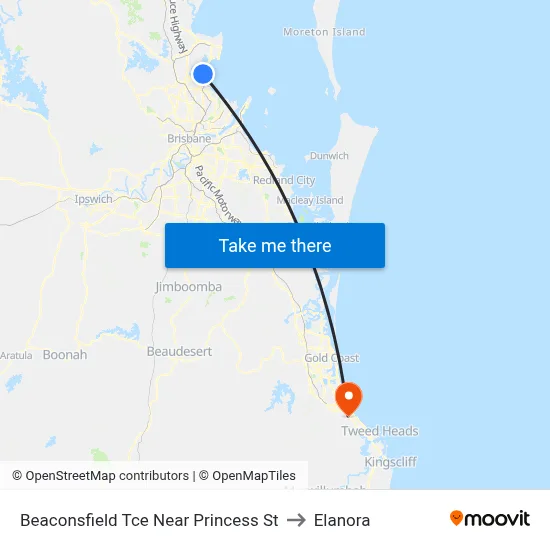 Beaconsfield Tce Near Princess St to Elanora map