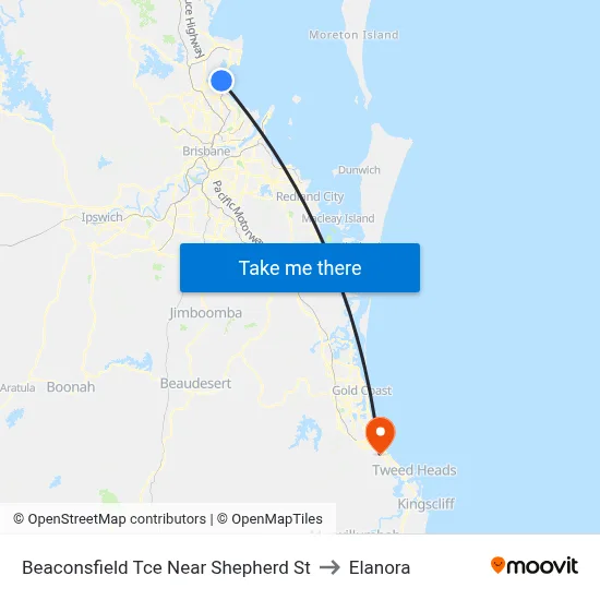 Beaconsfield Tce Near Shepherd St to Elanora map