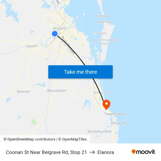Coonan St Near Belgrave Rd, Stop 21 to Elanora map