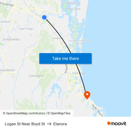 Logan St Near Boyd St to Elanora map