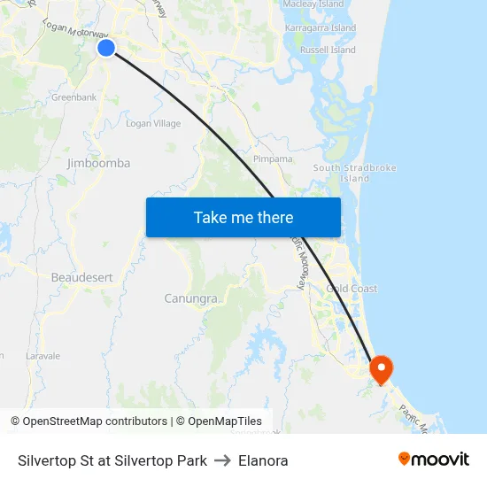 Silvertop St at Silvertop Park to Elanora map