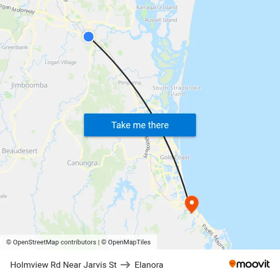 Holmview Rd Near Jarvis St to Elanora map