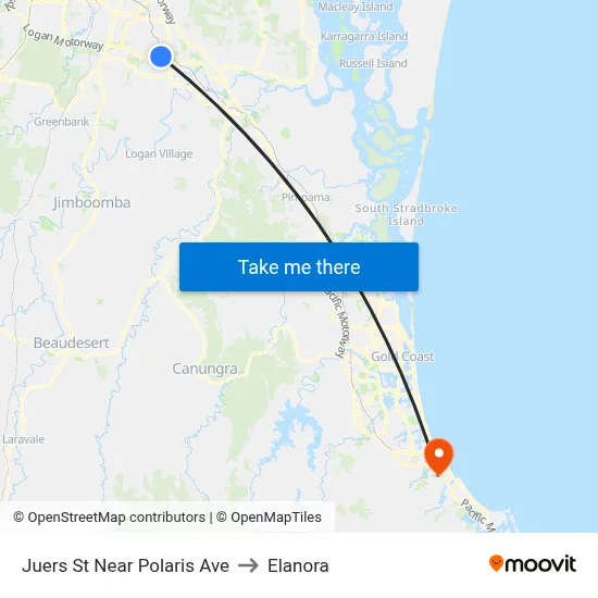 Juers St Near Polaris Ave to Elanora map