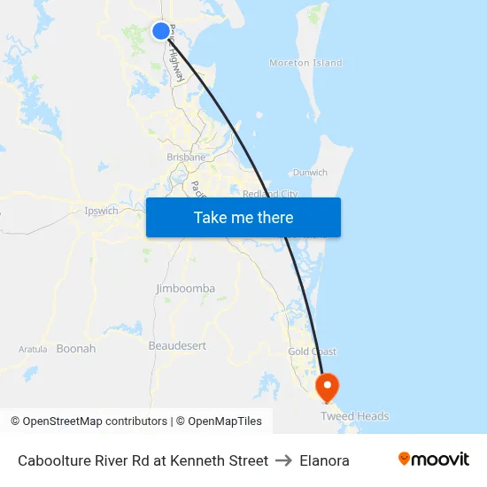 Caboolture River Rd at Kenneth Street to Elanora map