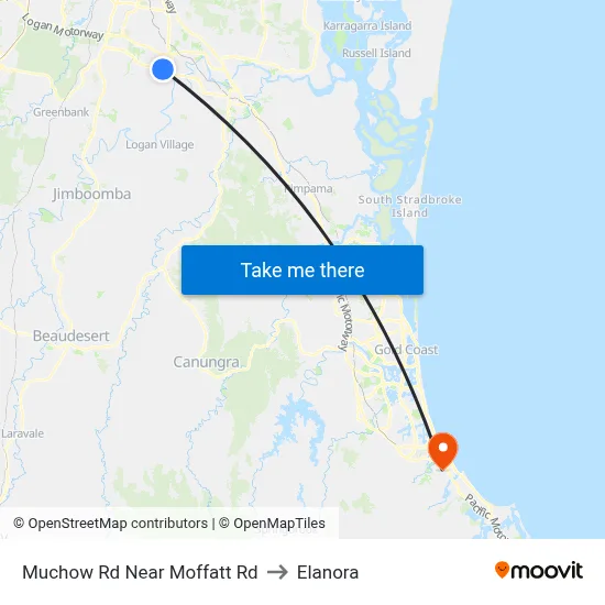 Muchow Rd Near Moffatt Rd to Elanora map