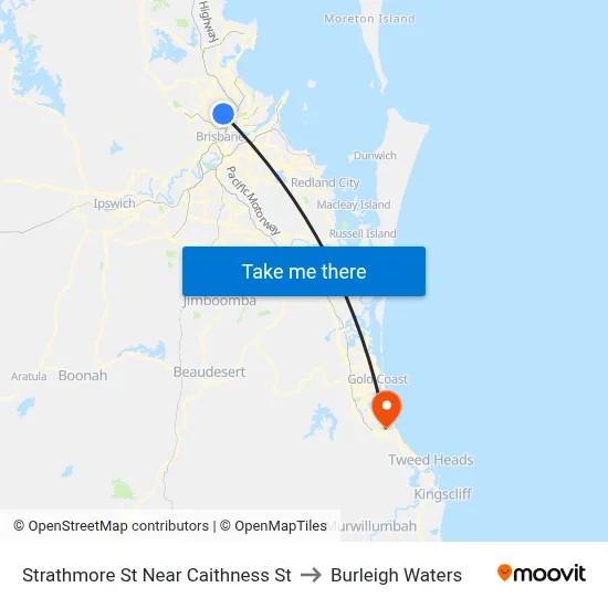 Strathmore St Near Caithness St to Burleigh Waters map