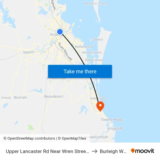 Upper Lancaster Rd Near Wren Street, Stop 25 to Burleigh Waters map