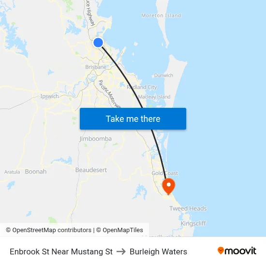 Enbrook St Near Mustang St to Burleigh Waters map