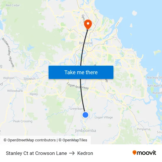 Stanley Ct at Crowson Lane to Kedron map