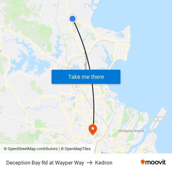 Deception Bay Rd at Wayper Way to Kedron map