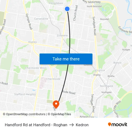 Handford Rd at Handford - Roghan to Kedron map