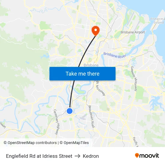 Englefield Rd at Idriess Street to Kedron map