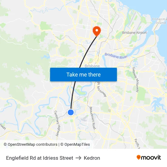 Englefield Rd at Idriess Street to Kedron map