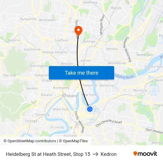 Heidelberg St at Heath Street, Stop 15 to Kedron map