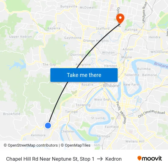 Chapel Hill Rd Near Neptune St, Stop 1 to Kedron map