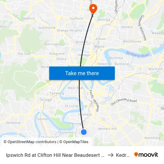 Ipswich Rd at Clifton Hill Near Beaudesert Rd to Kedron map