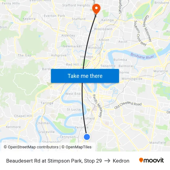 Beaudesert Rd at Stimpson Park, Stop 29 to Kedron map