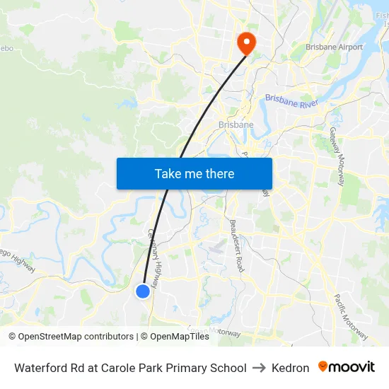 Waterford Rd at Carole Park Primary School to Kedron map